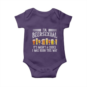 Funny Im Beersexual Baby Onesie Born This Way Beer Lover Graphic