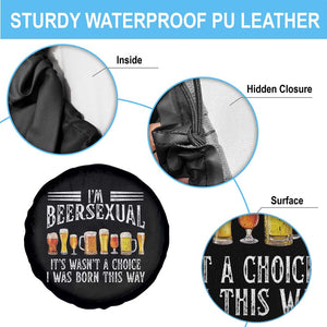 Funny Im Beersexual Spare Tire Cover Born This Way Beer Lover Graphic