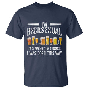 Funny Im Beersexual T Shirt Born This Way Beer Lover Graphic