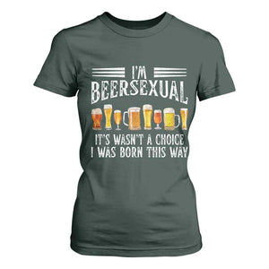 Funny Im Beersexual T Shirt For Women Born This Way Beer Lover Graphic