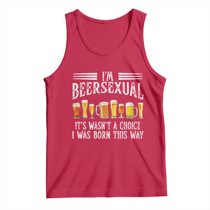 Funny Im Beersexual Tank Top Born This Way Beer Lover Graphic