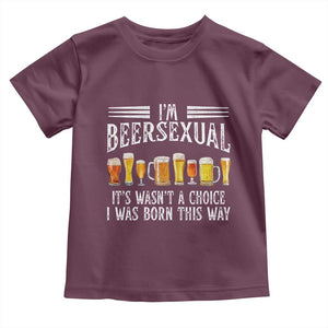 Funny Im Beersexual Toddler T Shirt Born This Way Beer Lover Graphic