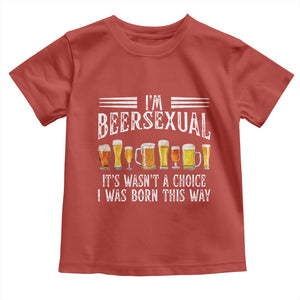 Funny Im Beersexual Toddler T Shirt Born This Way Beer Lover Graphic