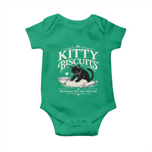 Kitty Biscuits We Knead Em You Need Em Baby Onesie Funny Black Cat Making Biscuits Baking