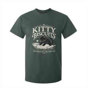 Kitty Biscuits We Knead Em You Need Em T Shirt For Kid Funny Black Cat Making Biscuits Baking