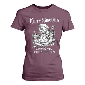 Funny Kitty Biscuits Bakery T Shirt For Women We Knead Em You Need Em