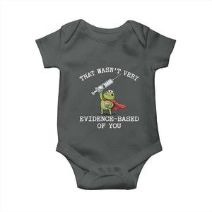 Funny Frog Nurse Meme Baby Onesie That Wasnt Very Evidence Based Of You