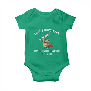 Funny Frog Nurse Meme Baby Onesie That Wasnt Very Evidence Based Of You