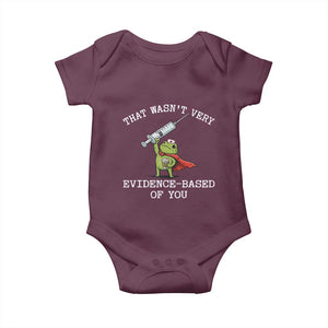 Funny Frog Nurse Meme Baby Onesie That Wasnt Very Evidence Based Of You