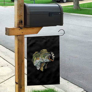 Funny Smoking Bass Fish Garden Flag Bass Fishing Lover Graphic