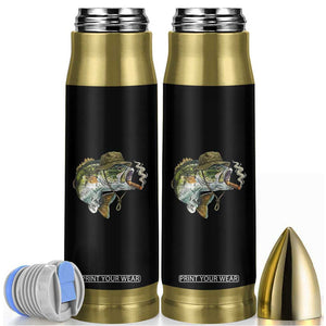Funny Smoking Bass Fish Bullet Tumbler Bass Fishing Lover Graphic