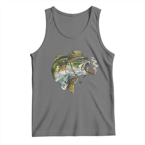 Funny Smoking Bass Fish Tank Top Bass Fishing Lover Graphic