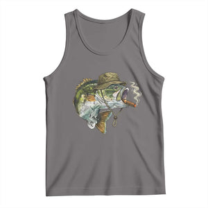 Funny Smoking Bass Fish Tank Top Bass Fishing Lover Graphic