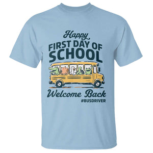 School Bus Driver Gift T Shirt Happy First Day Of School