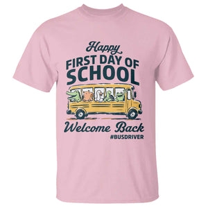 School Bus Driver Gift T Shirt Happy First Day Of School
