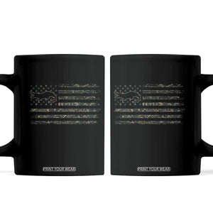 Alligator Hunting Camo American Flag Coffee Mug Louisiana Bayou Hunter Gift