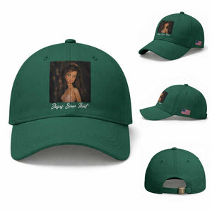Funny Sassy Christian Doll Face Meme Baseball Cap Jesus Saw That TS12 Baseball Cap Universal Fit Irish Green Print Your Wear