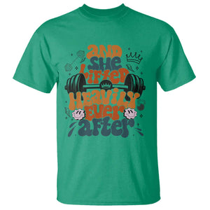 And She Lifted Heavily Ever After T Shirt Funny Gym Workout Gift TS12 Irish Green Print Your Wear