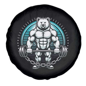 Funny Gym Workout Humor Spare Tire Cover Cute Weightlifting Bear Gift TS12 Print Your Wear