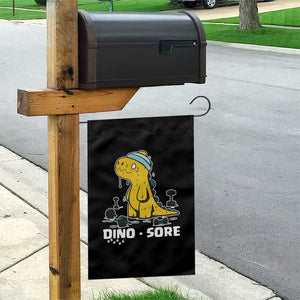 Dino Sore Garden Flag Funny Dinosaur Workout Gift TS12 Print Your Wear