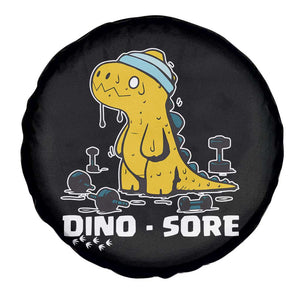 Dino Sore Spare Tire Cover Funny Dinosaur Workout Gift TS12 Print Your Wear