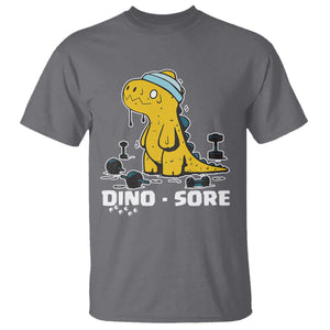 Dino Sore T Shirt Funny Dinosaur Workout Gift TS12 Charcoal Print Your Wear