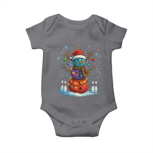 Funny Bowling Christmas Baby Onesie Gift For Bowler TS12 Charcoal Print Your Wear