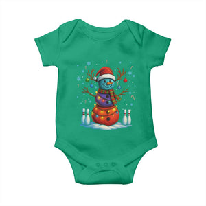 Funny Bowling Christmas Baby Onesie Gift For Bowler TS12 Irish Green Print Your Wear