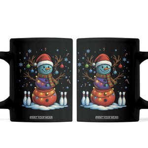 Funny Bowling Christmas Coffee Mug Gift For Bowler TS12 Black Print Your Wear