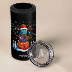 Funny Bowling Christmas 4 in 1 Can Cooler Tumbler Gift For Bowler TS12 Print Your Wear