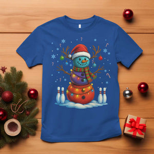 Funny Bowling Christmas T Shirt Gift For Bowler TS12 Royal Blue Print Your Wear