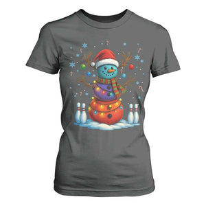 Funny Bowling Christmas T Shirt For Women Gift For Bowler TS12 Dark Heather Print Your Wear