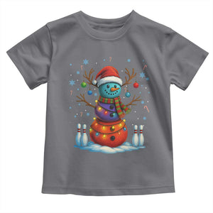 Funny Bowling Christmas Toddler T Shirt Gift For Bowler TS12 Charcoal Print Your Wear