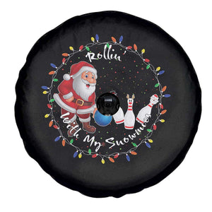 Rollin With My Snowmies Spare Tire Cover Bowling Xmas Gift TS12 Print Your Wear