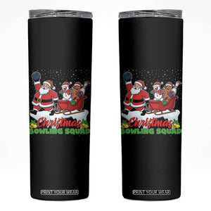 Christmas Bowling Squad Skinny Tumbler Funny Holiday Bowler TS12 Black Print Your Wear