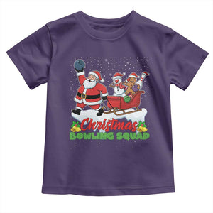 Christmas Bowling Squad Toddler T Shirt Funny Holiday Bowler TS12 Purple Print Your Wear