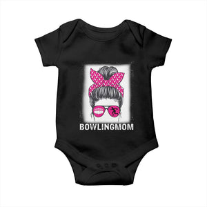Bowling Mom Life Baby Onesie Funny Bowler Gift TS12 Black Print Your Wear