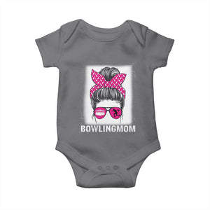 Bowling Mom Life Baby Onesie Funny Bowler Gift TS12 Charcoal Print Your Wear