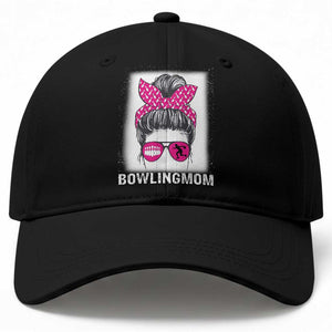 Bowling Mom Life Baseball Cap Funny Bowler Gift TS12 Print Your Wear