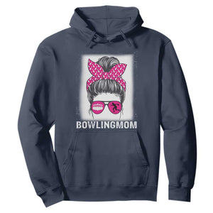 Bowling Mom Life Hoodie Funny Bowler Gift TS12 Navy Print Your Wear