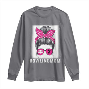 Bowling Mom Life Long Sleeve Shirt Funny Bowler Gift TS12 Charcoal Print Your Wear