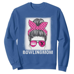 Bowling Mom Life Sweatshirt Funny Bowler Gift TS12 Royal Blue Print Your Wear