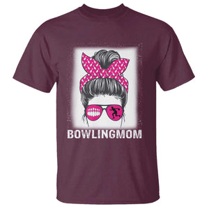 Bowling Mom Life T Shirt Funny Bowler Gift TS12 Maroon Print Your Wear