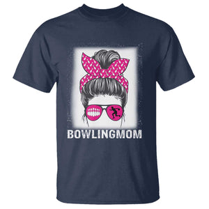 Bowling Mom Life T Shirt Funny Bowler Gift TS12 Navy Print Your Wear