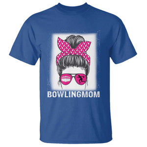 Bowling Mom Life T Shirt Funny Bowler Gift TS12 Royal Blue Print Your Wear