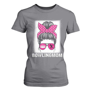 Bowling Mom Life T Shirt For Women Funny Bowler Gift TS12 Charcoal Print Your Wear