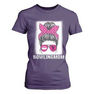 Bowling Mom Life T Shirt For Women Funny Bowler Gift TS12 Purple Print Your Wear
