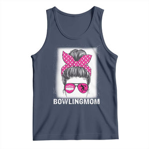 Bowling Mom Life Tank Top Funny Bowler Gift TS12 Navy Print Your Wear