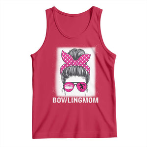 Bowling Mom Life Tank Top Funny Bowler Gift TS12 Red Print Your Wear