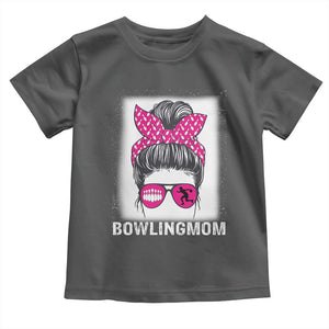 Bowling Mom Life Toddler T Shirt Funny Bowler Gift TS12 Dark Heather Print Your Wear